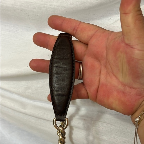 Gucci Brown and Tan Shoulder Bag with Chain Strap - Picture 12 of 16